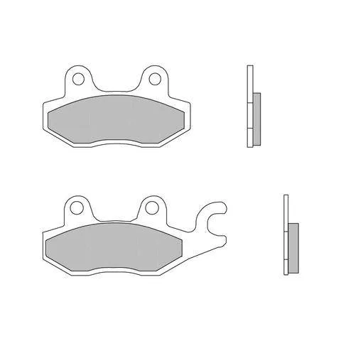 BMS 800 V-TWIN - BRAKE PADS - LEFT FRONT - EBC -CARBON X