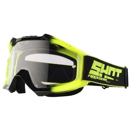 SHOT RACE GEAR ASSAULT GOGGLE - TWIN- NEON YELLOW