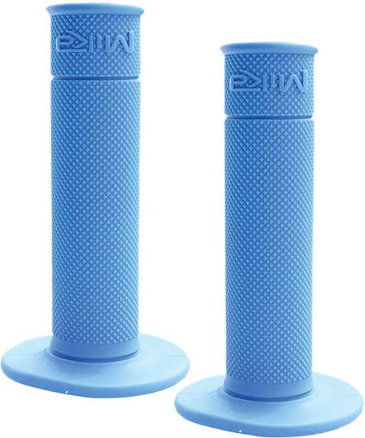 MIKA METALS 50/50 WAFFLE GRIPS (BLUE)