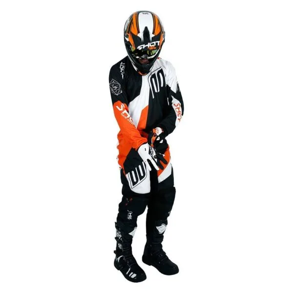 SHOT RACE GEAR ALERT JERSEY - ORANGE/BLACK - MEDIUM - Image 4