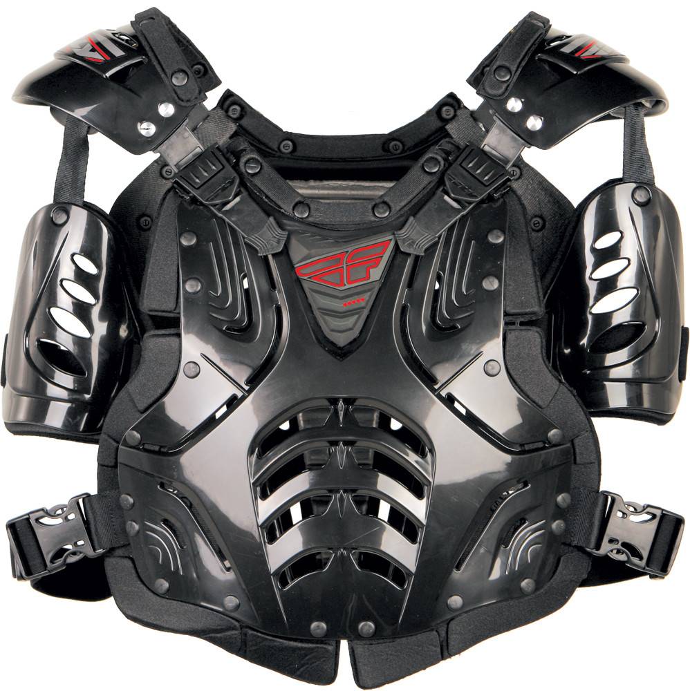 FLY RACING CONVERTIBLE II ROOST GUARD BLACK ADULT