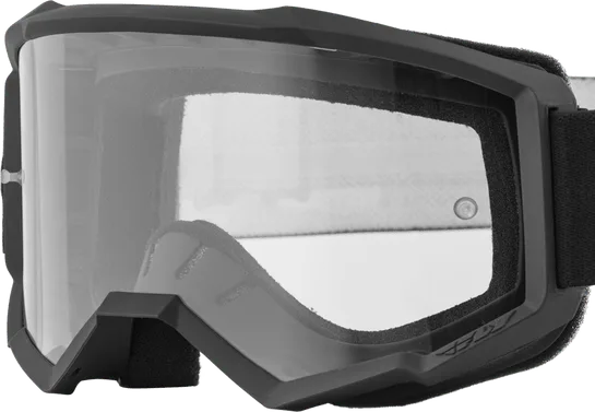 FLY RACING FOCUS GOGGLE BLACK/WHITE CLEAR LENS