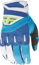 FLY RACING F-16 GLOVE - SZ 3 -YOUTH M - BLUE/ HI VIS YELLOW - Image 2