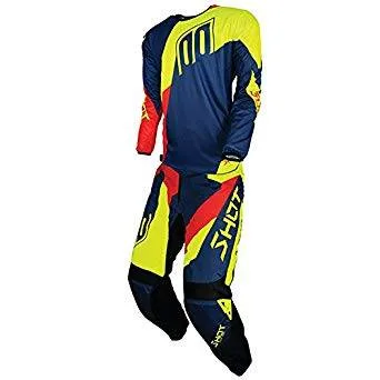 SHOT RACE GEAR - Devo Alert MX Pant - Blue/Red/Neon Yellow - SZ 32 - Image 3