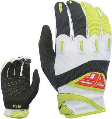 FLY RACING F-16 GLOVE – SZ 1 -YOUTH XS – BLACK/LIME