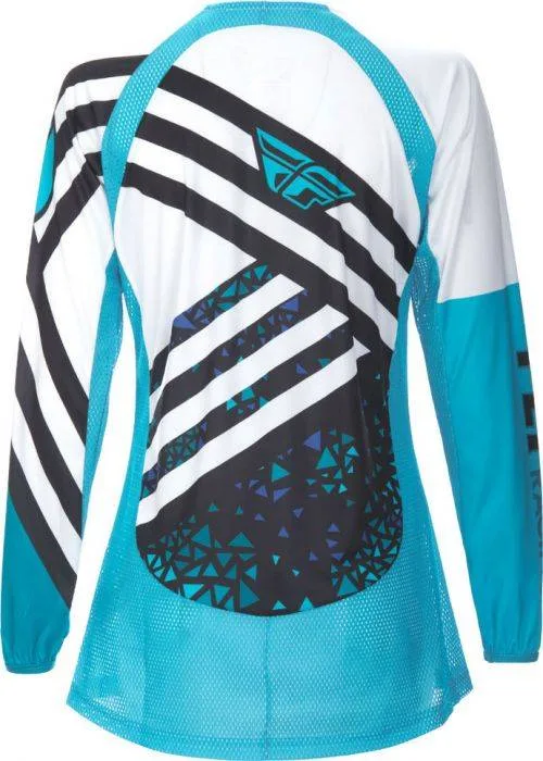 FLY RACING KINETIC LADIES JERSEY - BLUE/BLACK - SZ ADULT SMALL - Image 2