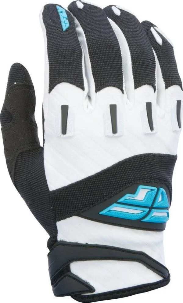 FLY RACING F-16 GLOVE - SZ 4 -YOUTH L - BLACK/WHITE