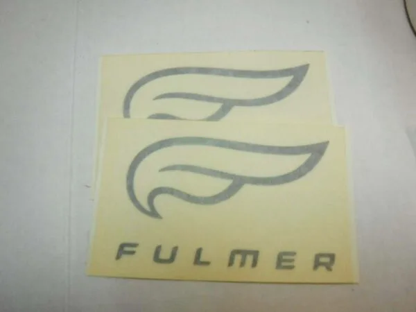 FULMER HELMETS DECAL (1 PAIR) -BLACK