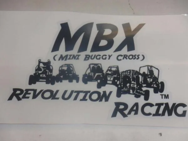 MBX LOGO DECAL 8" X 4 3/4" RANDOM COLOR