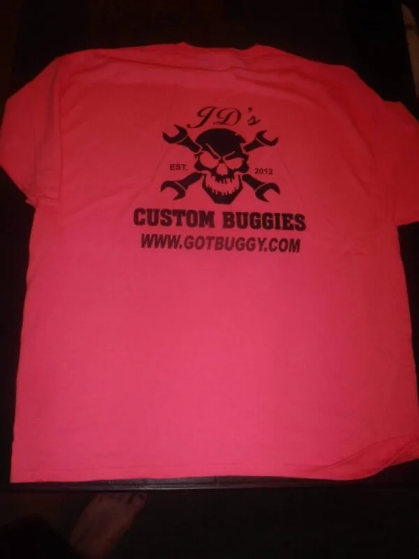 JD'S "BUGGY UP BUTTERCUP" / SKULL T-SHIRT PINK/MED - Image 2