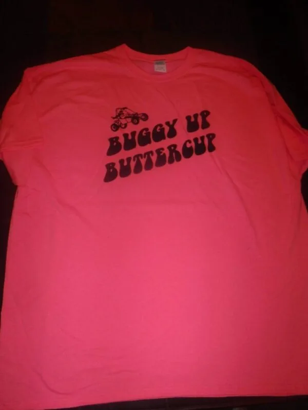 JD'S "BUGGY UP BUTTERCUP" / SKULL T-SHIRT PINK/MED