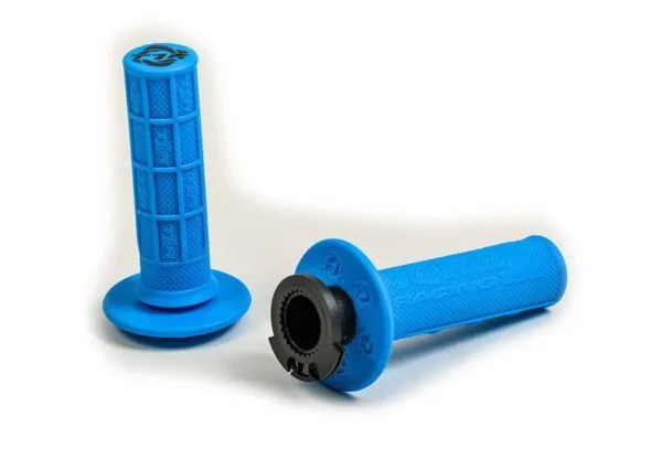 TORC1 RACING DEFY LOCK ON GRIPS - ELECTRIC BLUE - MX - 2 STROKE