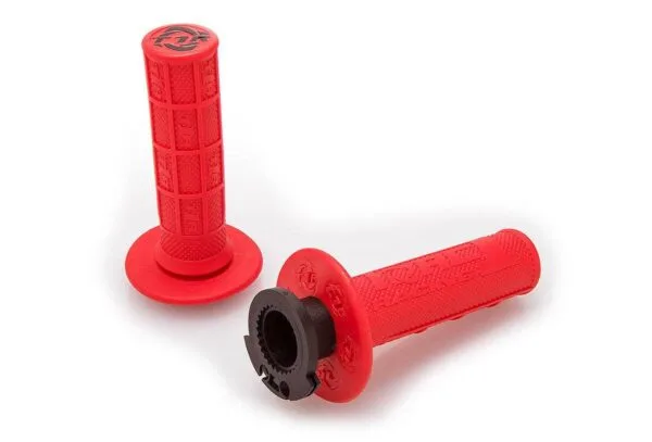 TORC1 RACING DEFY LOCK ON GRIPS - RED - MX - 4 STROKE