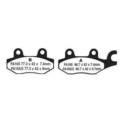 BMS 800 V-TWIN - BRAKE PADS - LEFT FRONT - EBC -CARBON X - Image 2