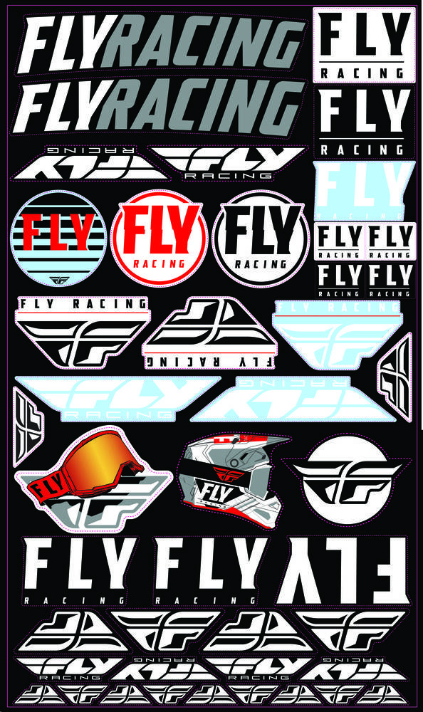 FLY RACING 2020 STICKER SHEET 10.5″X18″