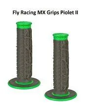 Fly Racing Pilot 2 MX Grips (GREEN/BLACK) - Image 2