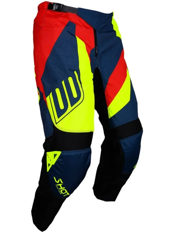 SHOT RACE GEAR - Devo Alert MX Pant - Blue/Red/Neon Yellow - SZ 32 - Image 2