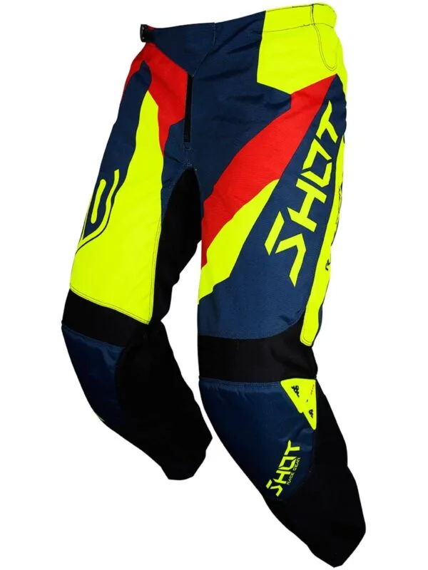 SHOT RACE GEAR - Devo Alert MX Pant - Blue/Red/Neon Yellow - SZ 32