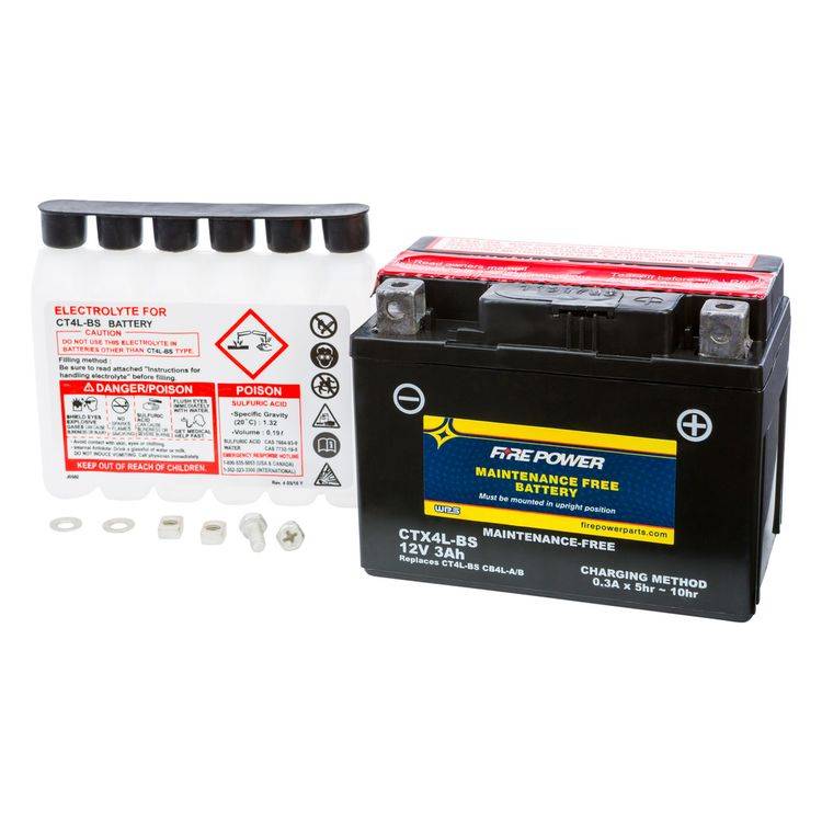 Fire Power Maintenance Free Battery CTX4L-BS