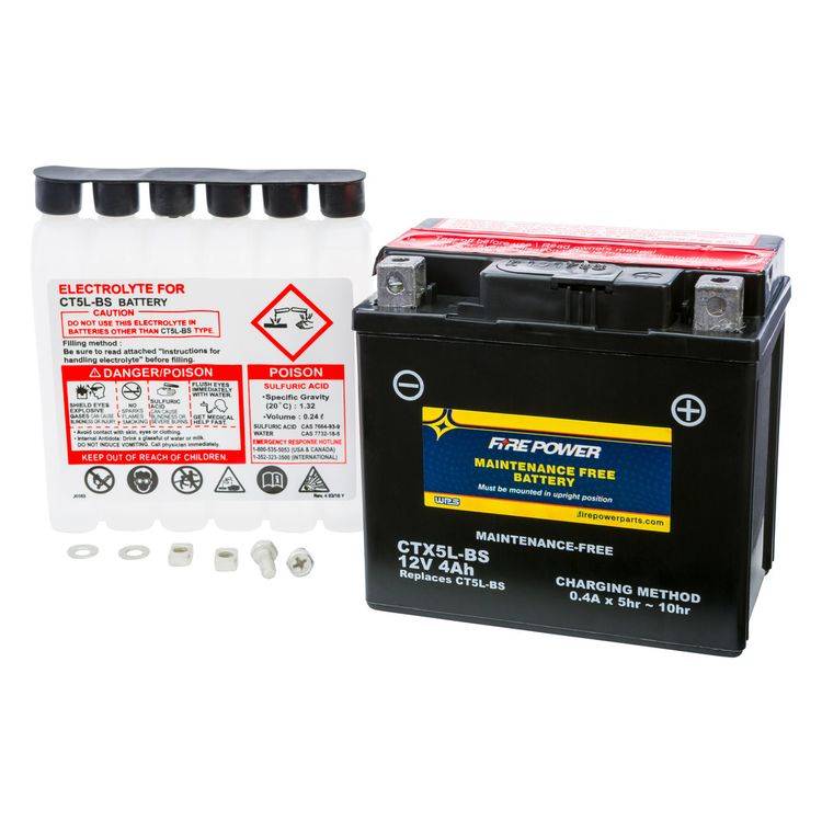 Fire Power Maintenance Free Battery CTX5L-BS