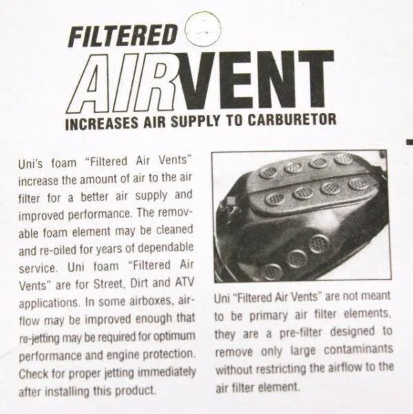 Uni UFV-6 Filter Air Vents - Image 3