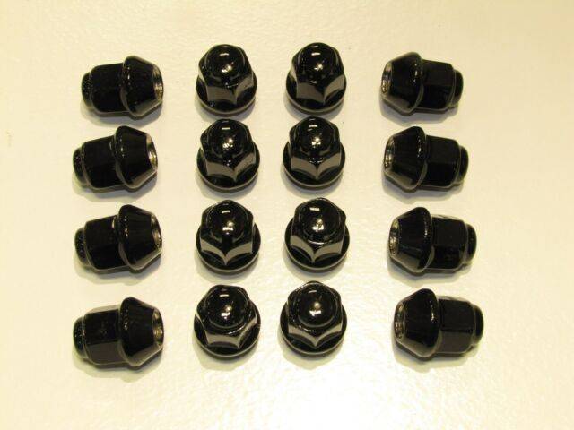 SEDONA 16Pk Black 10Mmx1.25 Tapered Lug Nuts 60 Ft 14mm Head