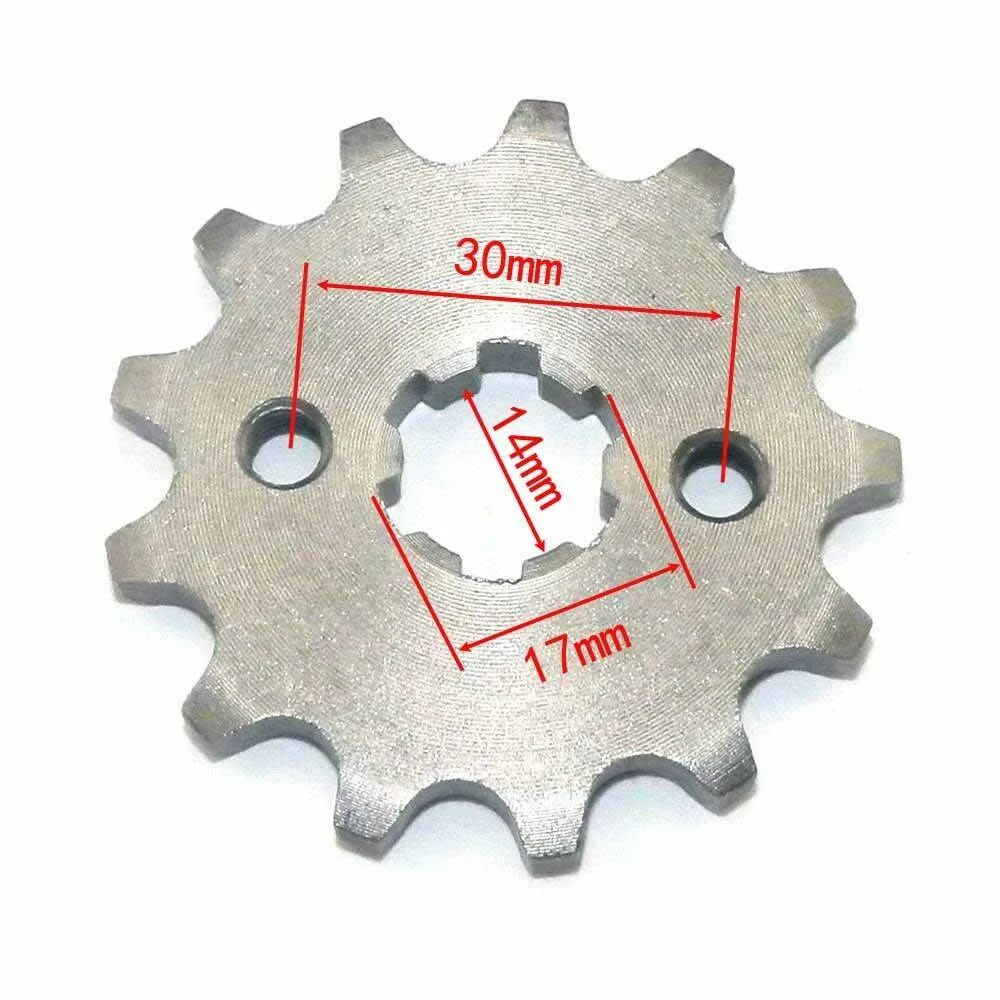 13T 420 FRONT SPROCKET 17mm ATV Dirtbiket / Coolster Taotao Gio BMS Roketa ,ETC
