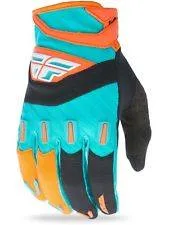 FLY RACING F-16 GLOVE - SZ 2 -YOUTH S - ORANGE/TEAL - Image 2