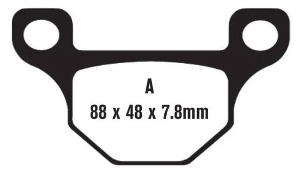 EBC Brakes SFA93 Scooter Brake Pads - Image 3