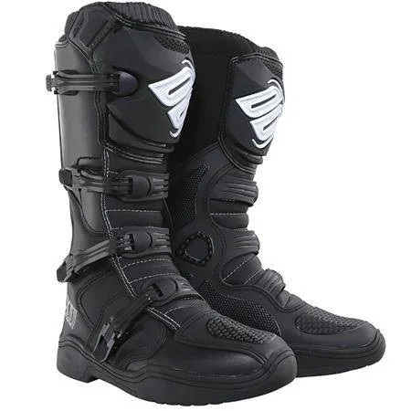 Shot Race Gear X11 Boots - BLACK- SIZE 2