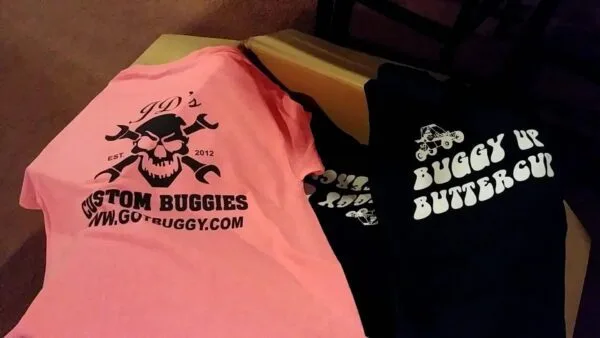 JD'S "BUGGY UP BUTTERCUP" / SKULL T-SHIRT PINK/MED - Image 3