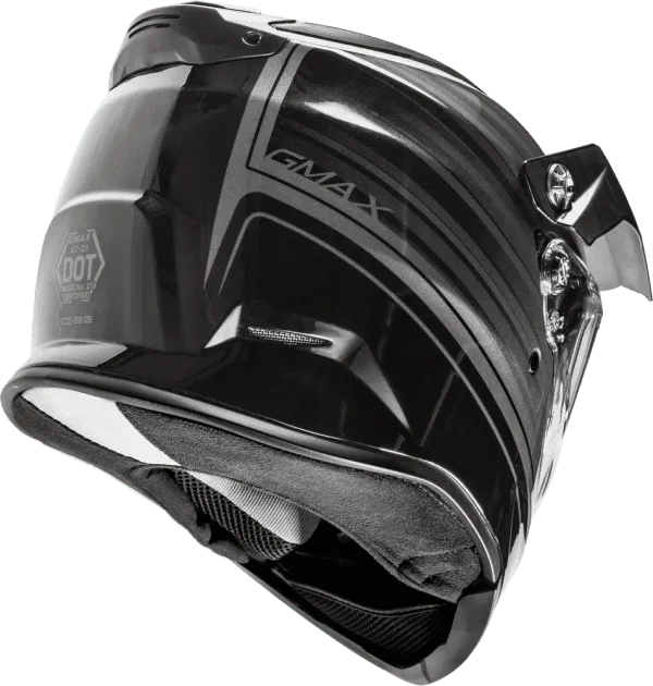 GMAX AT-21 ADVENTURE HELMET  BLACK/GREY  XL - Image 5