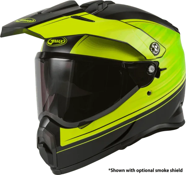 GMAX AT-21 ADVENTURE HELMET  MATTE BLACK/HI VIS  X SMALL