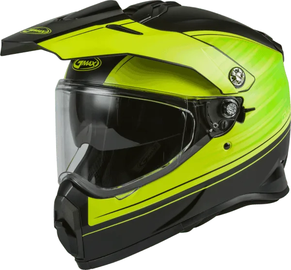 GMAX AT-21 ADVENTURE HELMET  MATTE BLACK/HI VIS  X SMALL - Image 2