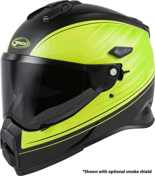 GMAX AT-21 ADVENTURE HELMET  MATTE BLACK/HI VIS  X SMALL - Image 3