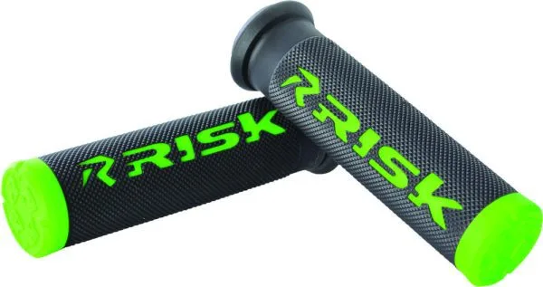 RISK RACING FUSION 2.0 ATV GRIPS GREEN