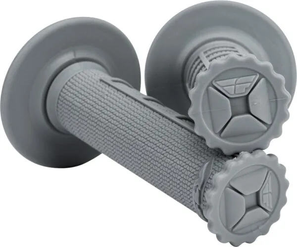 FLY RACING CONTROL MX GRIPS GREY HALF WAFFLE - Image 2